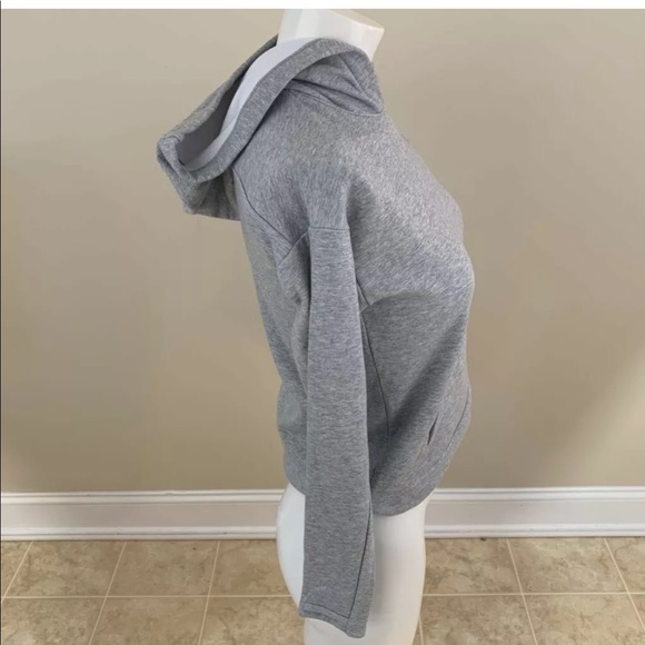 Athleta Womens Hoodie Gray Space Dye Pocket Small - Picture 2 of 8